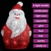 Figura de Papá Noel de acrílico navideño LED 28 cm