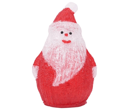 Figura de Papá Noel de acrílico navideño LED 28 cm