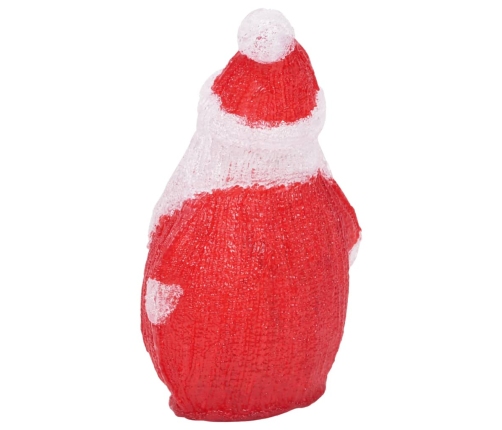 Figura de Papá Noel de acrílico navideño LED 28 cm