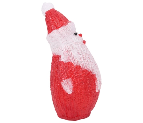 Figura de Papá Noel de acrílico navideño LED 28 cm