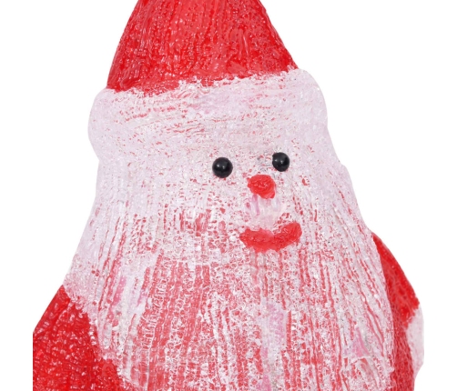 Figura de Papá Noel de acrílico navideño LED 28 cm