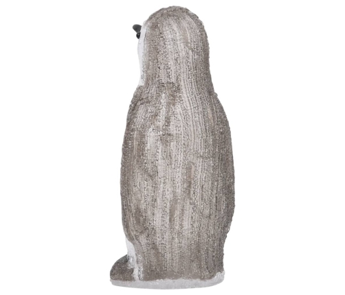 Figura de pingüino de acrílico navideño LED 30 cm