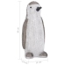 Figura de pingüino de acrílico navideño LED 30 cm