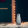 Figura de pingüino de acrílico navideño LED 30 cm