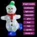 Figura de muñeco de nieve de acrílico navideño LED 30 cm