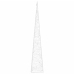 Cono de luz LED decorativo acrílico blanco frío 60 cm