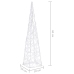 Cono de luz LED decorativo acrílico blanco frío 60 cm