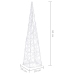 Cono de luz LED decorativo acrílico azul 60 cm