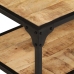 Mesa de centro de madera maciza de mango rugosa 90x45x35 cm