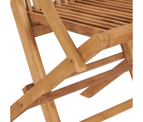 Sillas de jardín 8 uds madera teca con cojines gris taupe
