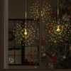 Luz de petardo de navidad exterior blanco cálido 140 LEDs 20 cm