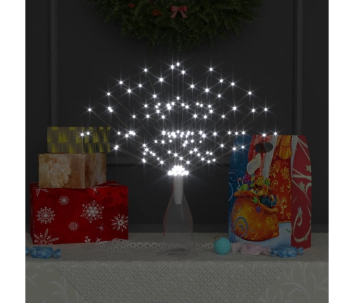 Luz de petardo de navidad exterior blanco frío 140 LEDs 20 cm