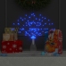 Luz de petardo de navidad exterior azul 140 LEDs 20 cm