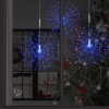 Luz de petardo de navidad exterior azul 140 LEDs 20 cm