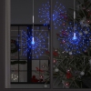 Luces de petardo de navidad exterior azul 2 uds 280 LED 20 cm