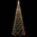 Árbol de Navidad con poste de metal 1400 LEDs de colores 5 m