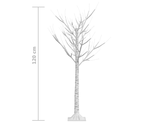 Árbol de Navidad LED blanco frío sauce interior exterior 1,2 m