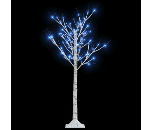 Árbol de Navidad 120 LEDs azul sauce interior exterior 1,2 m