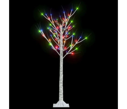 Árbol de Navidad 120 LEDs colores sauce interior exterior 1,2 m