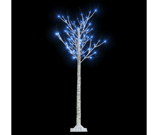 Árbol de Navidad LED azul sauce de interior y exterior 1,5 m