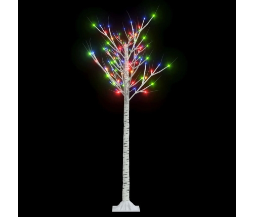 Árbol de Navidad LED de colores sauce interior exterior 1,5 m