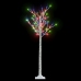 Árbol de Navidad LED de colores sauce interior exterior 1,5 m