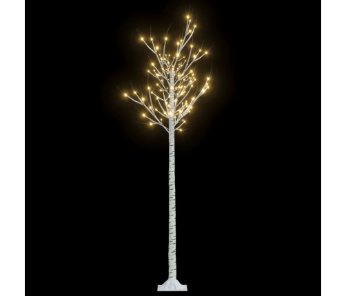 Árbol de Navidad LED blanco cálido sauce interior exterior 1,8m