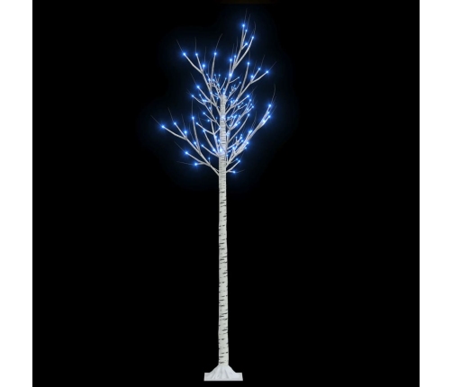 Árbol de Navidad LED azul sauce de interior y exterior 1,8 m