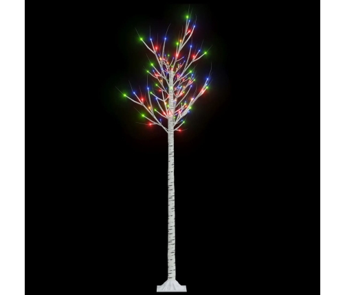 Árbol de Navidad LED de colores sauce interior exterior 1,8 m