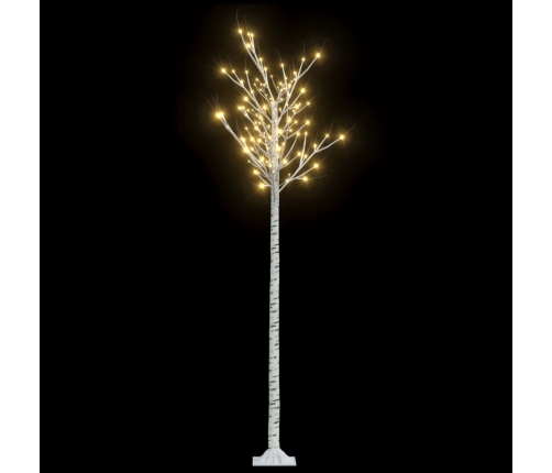 Árbol de Navidad LED blanco cálido sauce interior exterior 2,2m