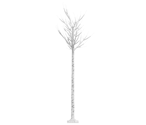 Árbol de Navidad LED blanco cálido sauce interior exterior 2,2m