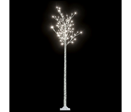 Árbol de Navidad LED blanco frío sauce interior exterior 2,2 m