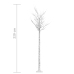 Árbol de Navidad LED blanco frío sauce interior exterior 2,2 m