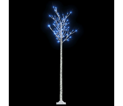 Árbol de Navidad LED azul sauce de interior y exterior 2,2 m