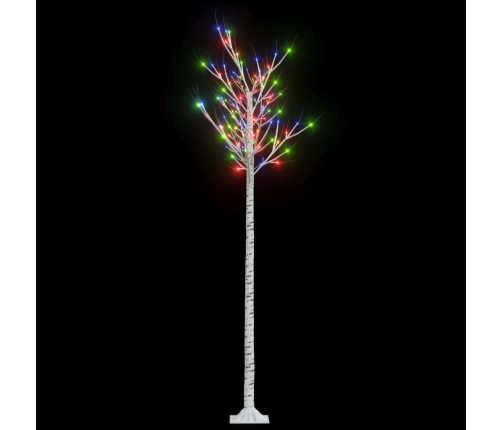 Árbol de Navidad LED de colores sauce interior y exterior 2,2 m