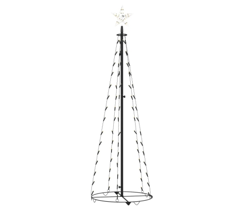 Árbol de Navidad forma de cono 70 LED blanco cálido 50x120 cm