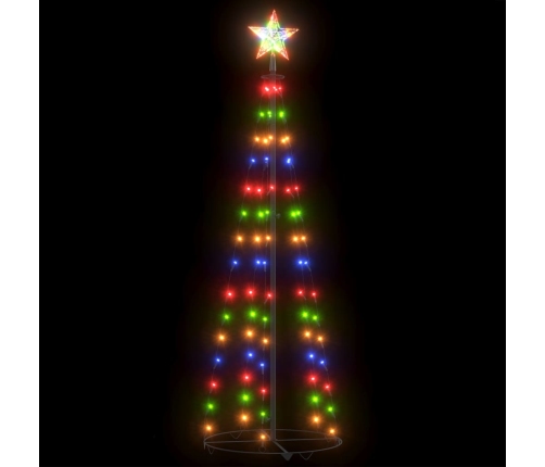 Árbol de Navidad cónico 70 LED blanco frío 50x120 cm