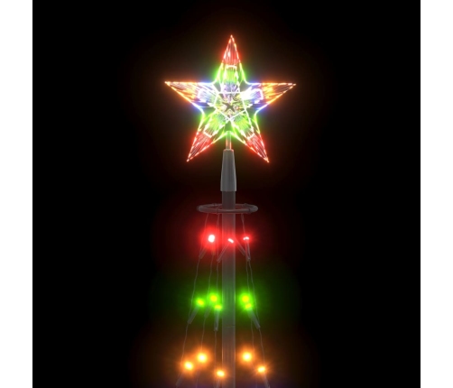 Árbol de Navidad cónico 70 LED blanco frío 50x120 cm