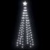 Árbol de Navidad forma de cono 100 LED blanco frío 70x180 cm