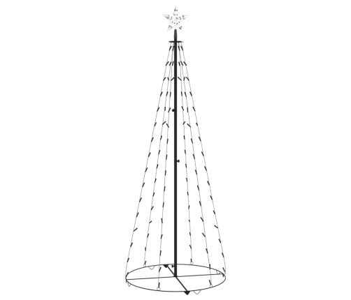 Árbol de Navidad forma de cono 100 LED blanco frío 70x180 cm