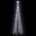 Árbol cono de Navidad 136 LEDs blanco frío 70x240 cm