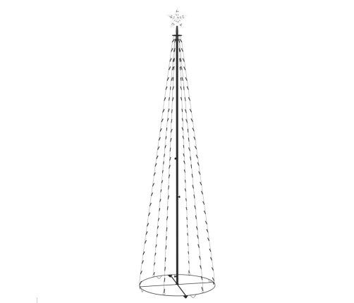 Árbol cono de Navidad 136 LEDs blanco frío 70x240 cm