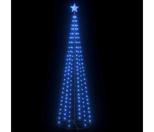 Árbol cono de Navidad 136 LEDs azul 70x240 cm