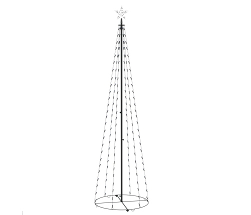 Árbol cono de Navidad 136 LEDs azul 70x240 cm