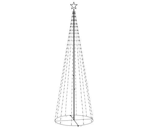 Árbol cono de Navidad 330 LEDs blanco frío 100x300 cm