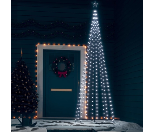 Árbol cono de Navidad 330 LEDs blanco frío 100x300 cm