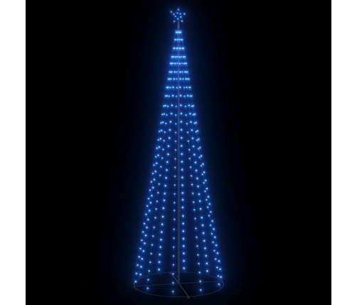 Árbol de Navidad cónico 330 LED azul 100x300 cm