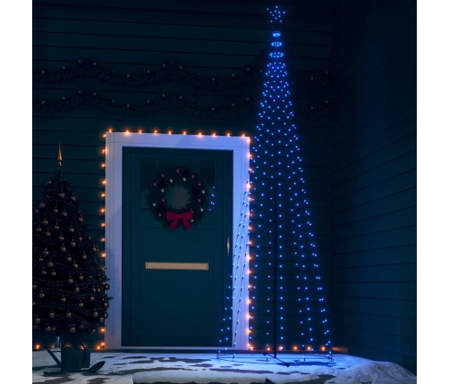 Árbol de Navidad cónico 330 LED azul 100x300 cm