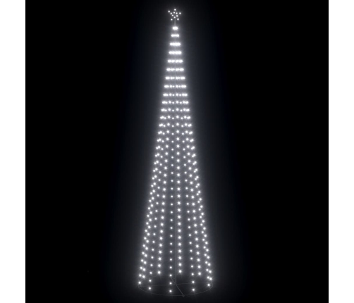 Árbol cono de Navidad 400 LEDs blanco frío 100x360 cm