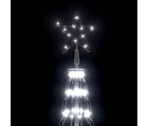 Árbol cono de Navidad 400 LEDs blanco frío 100x360 cm